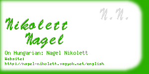 nikolett nagel business card